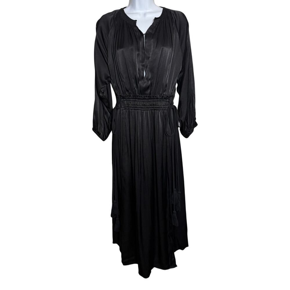Apiece Apart Black Satin Midi Maxi Dress Women’s Sz. 4